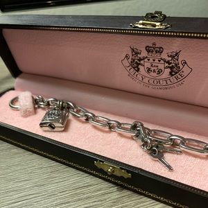 Juicy Couture Lock and Key Charm Bracelet